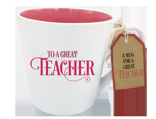 Picture of TO A GREAT TEACHER MUG RED